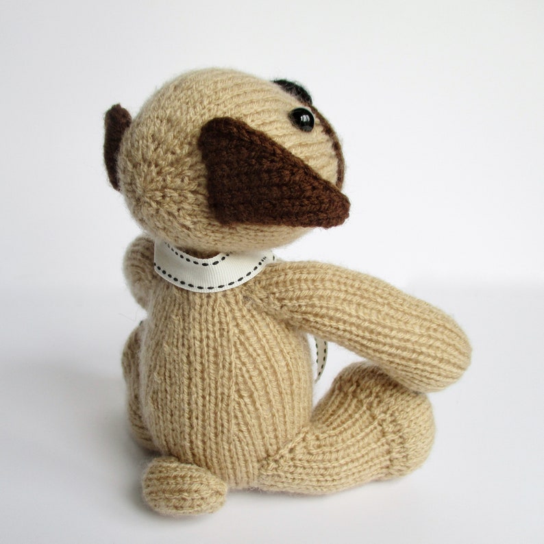 Pug Dog toy knitting patterns Etsy