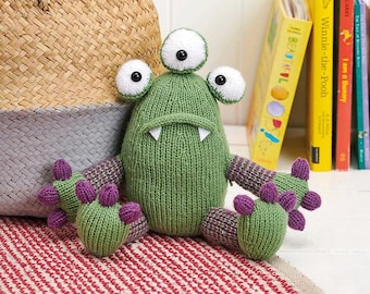 Padrão de tricô circular para brinquedo Mr. Monster (PDF)