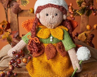 Woodland Fairy Doll Toy Knitting Pattern  by Amanda Berry PDF Digital Download File