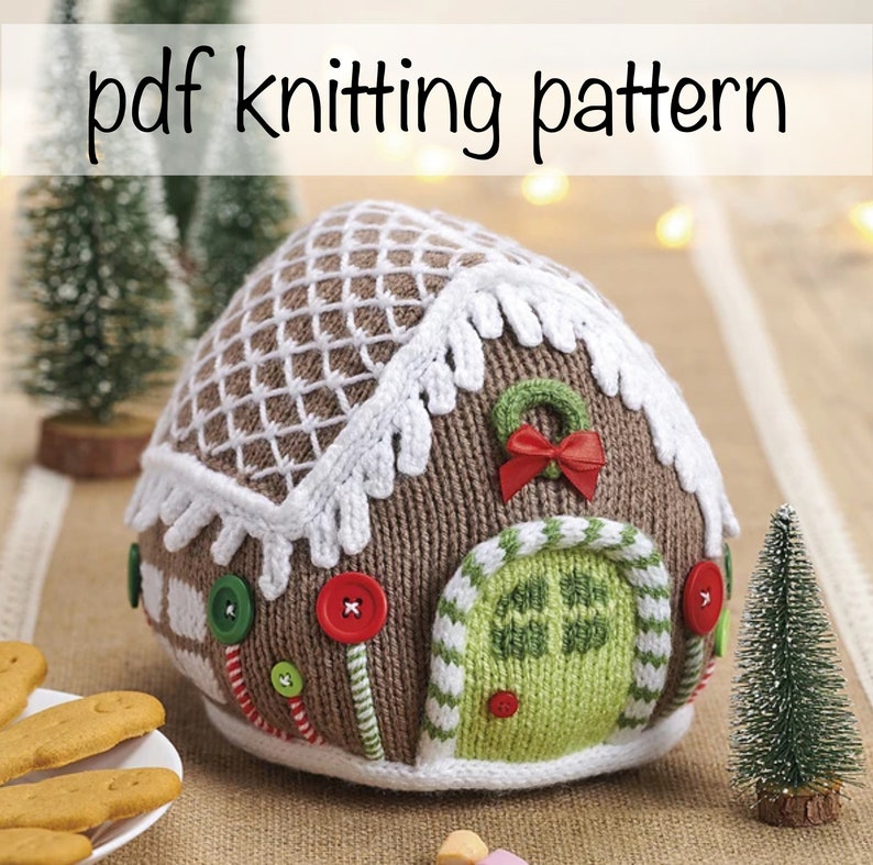 Gingerbread House knitting pattern image 2