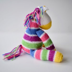 Aurora the Unicorn toy knitting pattern image 4