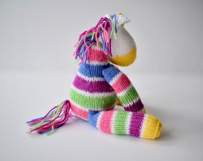 Aurora the Unicorn toy knitting pattern image 4