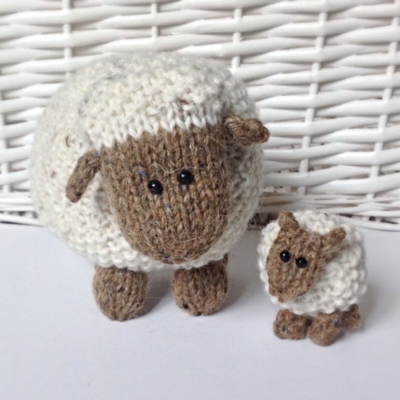 Moss the Sheep toy knitting patterns image 3