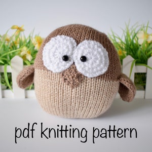 Barney Owl toy knitting pattern image 4