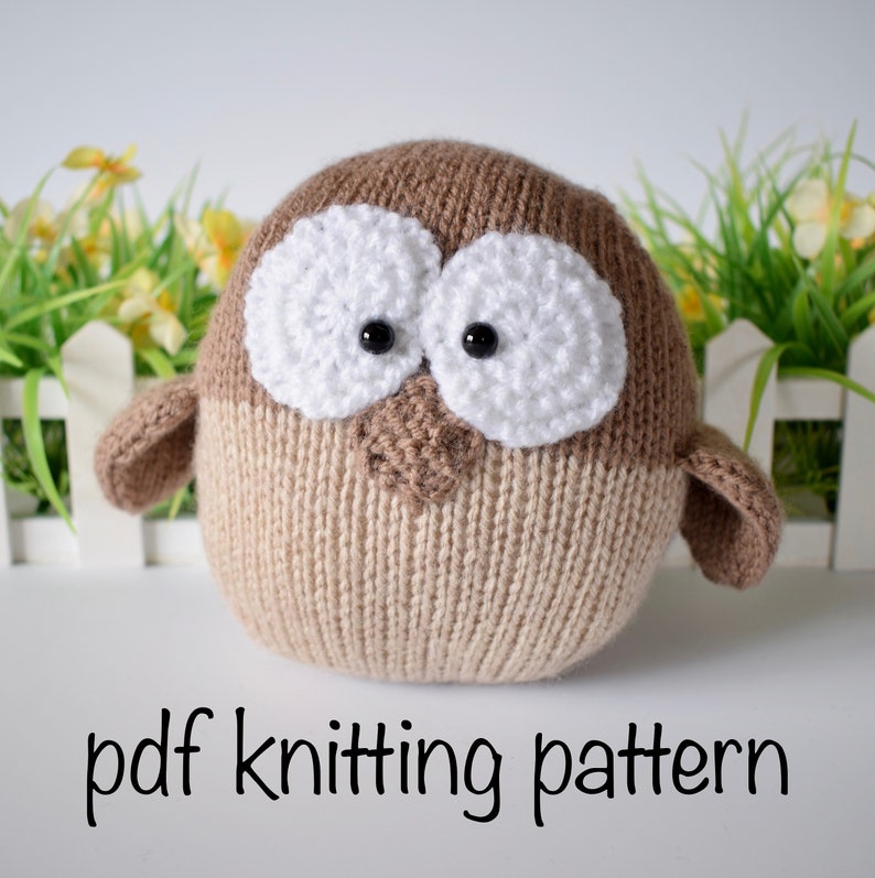 Barney Owl toy knitting pattern image 4