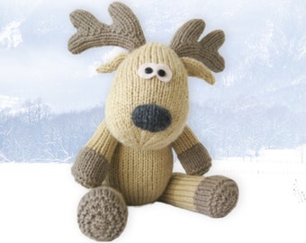 Rupert Reindeer toy knitting pattern