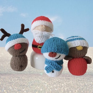 Modèles de tricot de jouets de Noël Dinky image 1