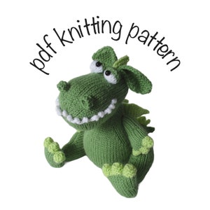 Griff the Dragon toy knitting pattern image 2
