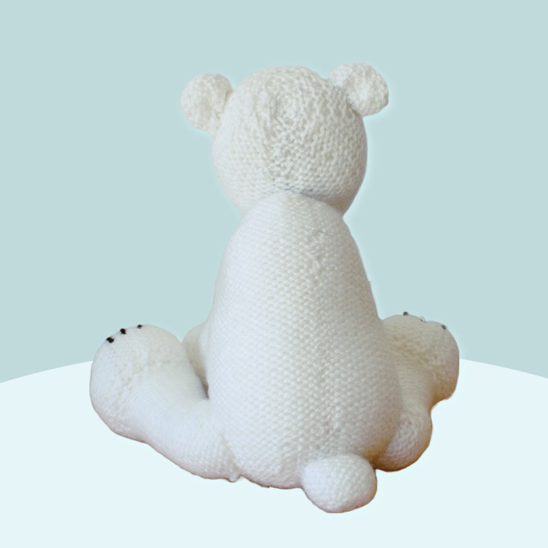 Polar Bear and scarf toy knitting pattern image 7