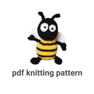 Bumble the Bee Toy Knitting Pattern PDF - Etsy