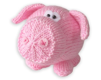 Twiglet the Piglet toy knitting pattern