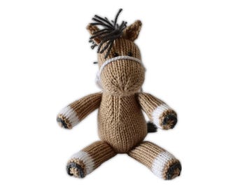 Henry the Horse Toy Knitting Pattern PDF