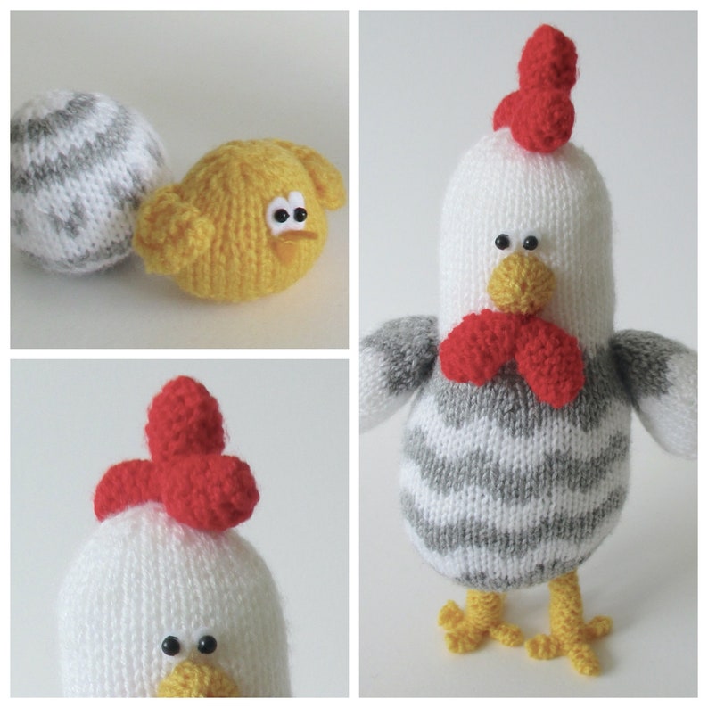Bertie Rooster toy knitting patterns image 4