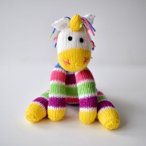 Aurora the Unicorn toy knitting pattern image 3