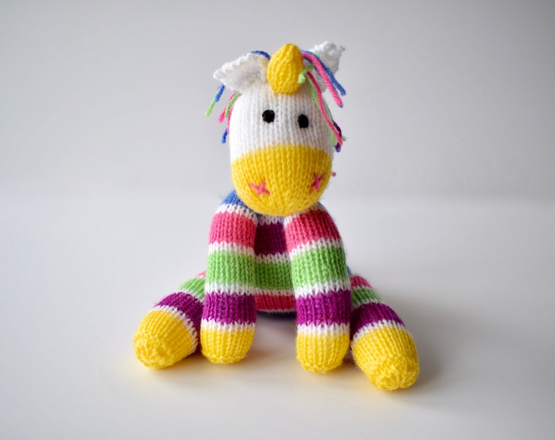 Aurora the Unicorn toy knitting pattern image 3