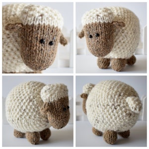 Moss the Sheep toy knitting patterns image 4