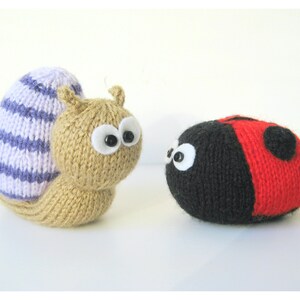 Sammy Snail and Lil Ladybug toy knitting patterns image 3