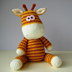 Gerry Giraffe and Ziggy Zebra toy knitting patterns image 3