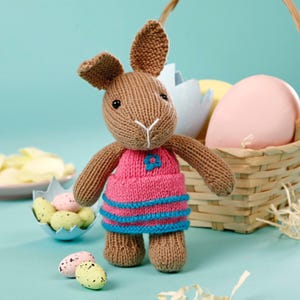 Flora Bunny toy knitting patterns