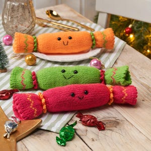 Breipatroon: "It's A Cracker" kerstspeelgoed of tafeldecoraties couverts (pdf-download)