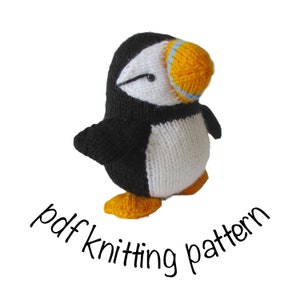 Huffin' Puffin toy knitting pattern image 2