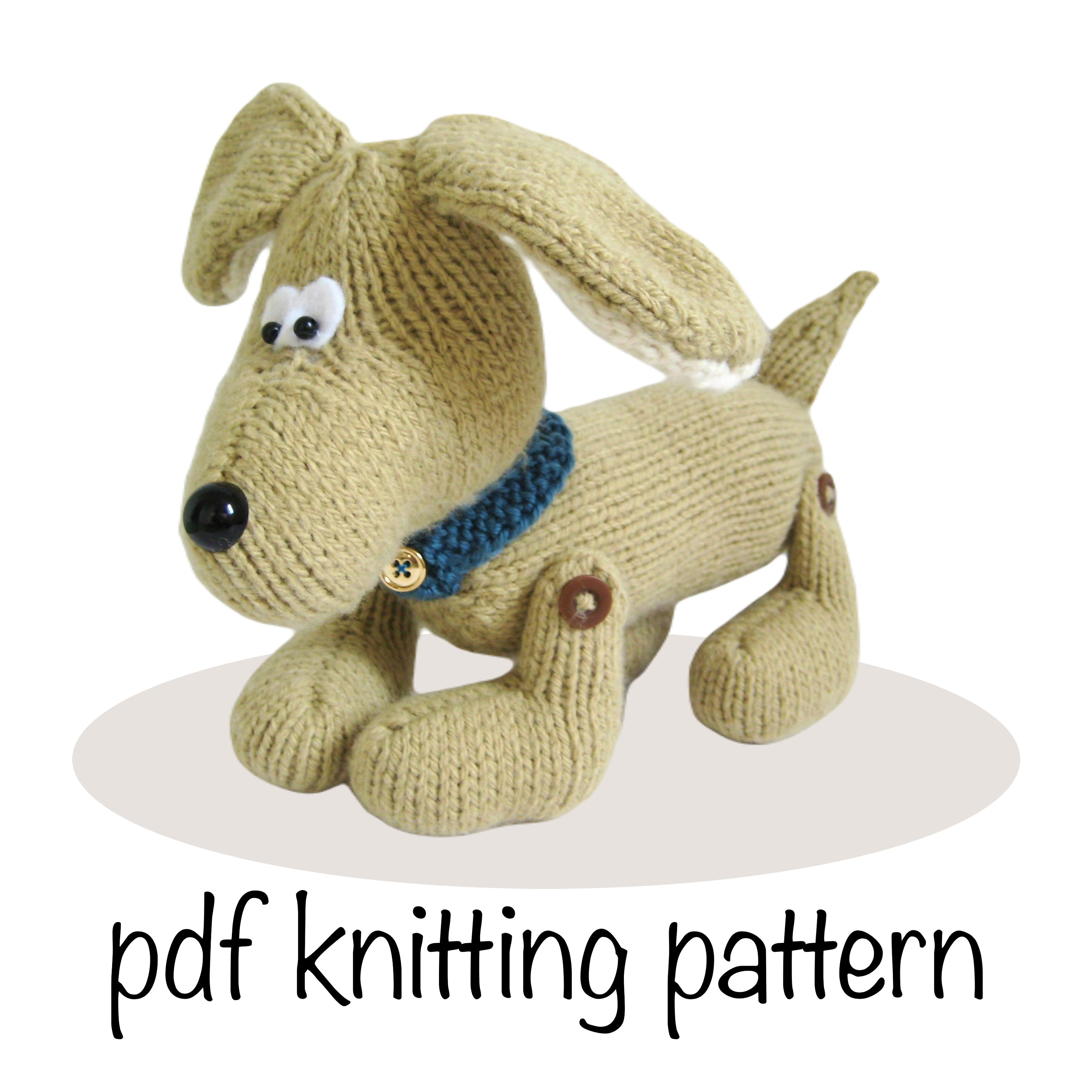 Biscuit the Dog Toy Knitting Pattern Etsy