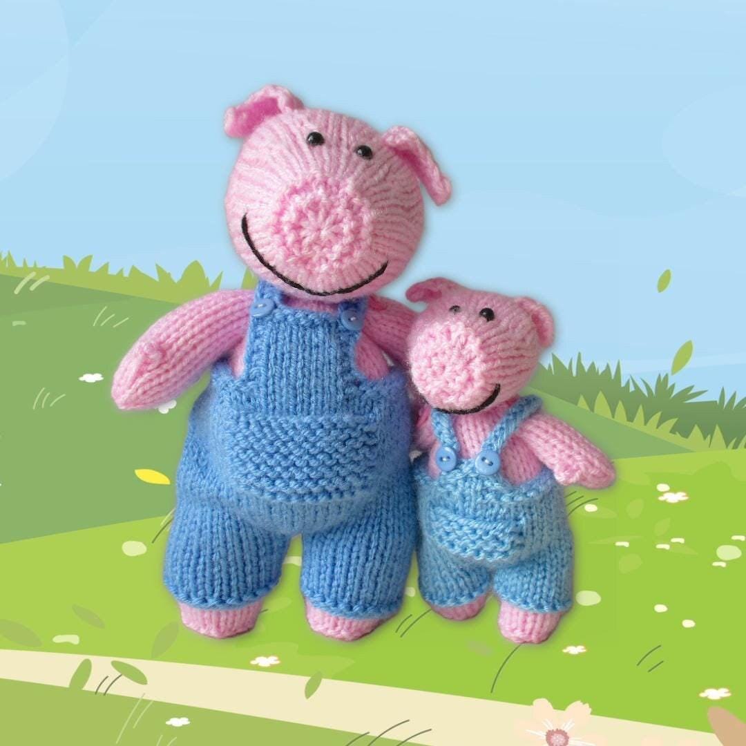 Pop and Pip Pigs toy knitting patterns