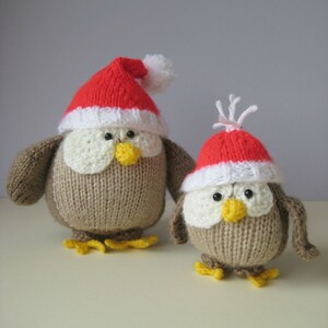 Festive Owls toy knitting patterns image 5