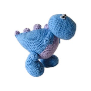 Dippy the Dinosaur Toy Knitting Pattern PDF