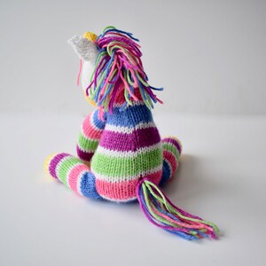 Aurora the Unicorn toy knitting pattern image 5
