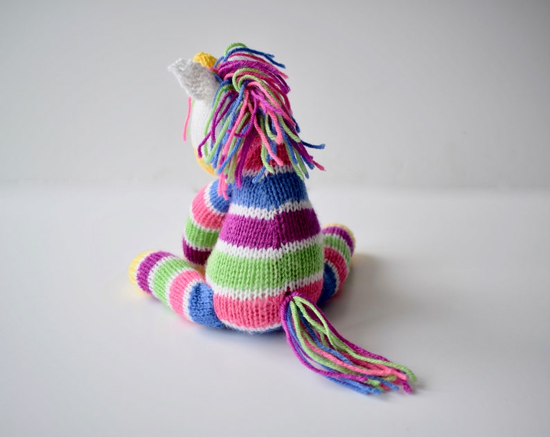 Aurora the Unicorn toy knitting pattern image 5