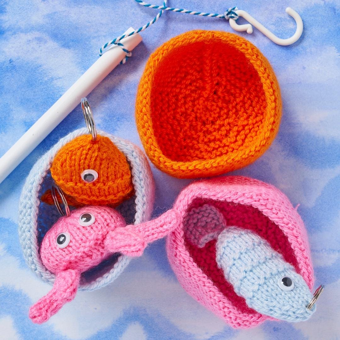 Little Angler Fishing Game Knitting Pattern PDF - Etsy