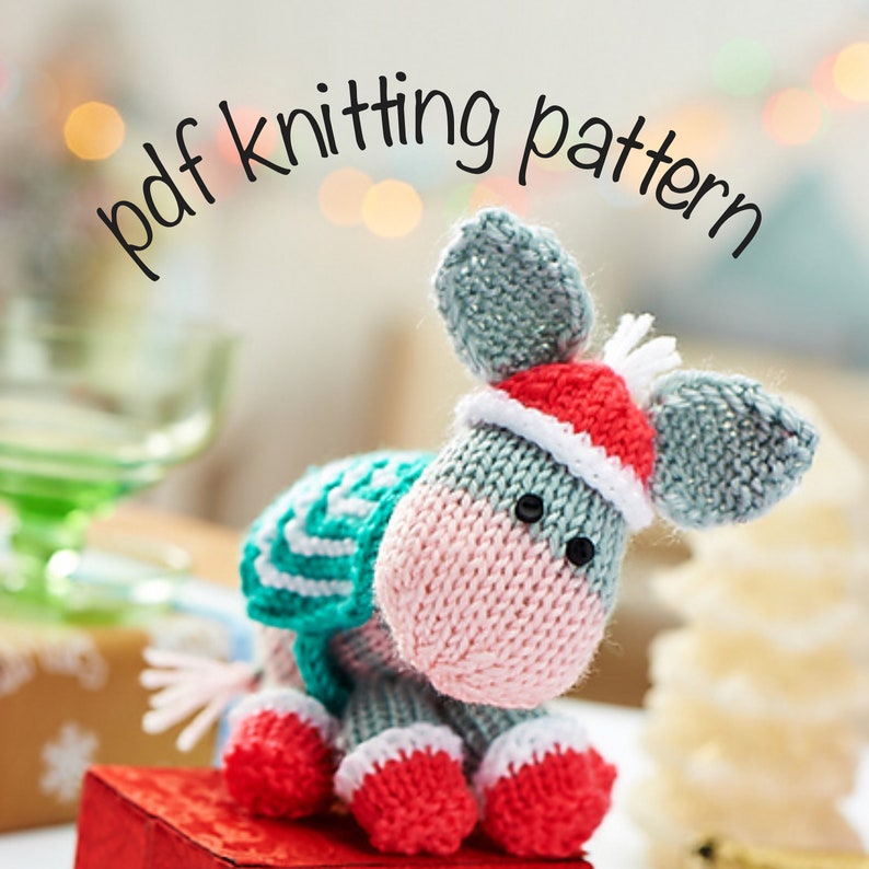 Dandy the Donkey Toy Knitting Patterns Etsy