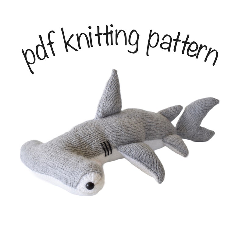 Hammerhead Shark toy knitting patterns image 2