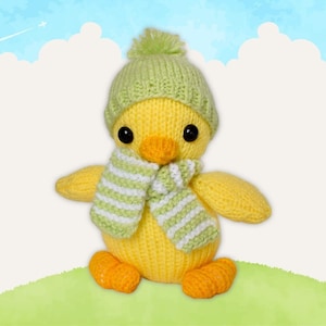 Cuddly Chick toy knitting pattern