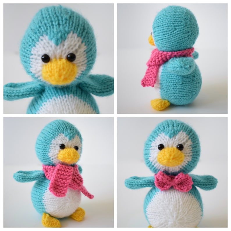 Penny the Penguin toy knitting pattern