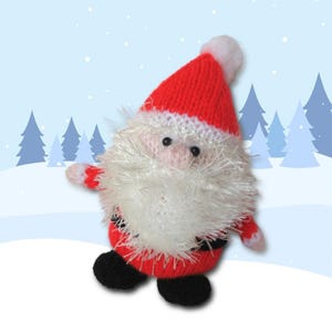 Father Christmas toy knitting pattern