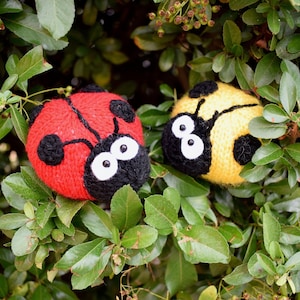 Knitting Pattern: "Spots the Ladybird" Toys or Pincushions (PDF Download)