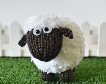 BaaBara the Sheep Little Soft Toy Knitting Pattern PDF