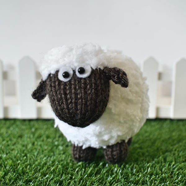 BaaBara the Sheep Little Soft Toy Knitting Pattern PDF