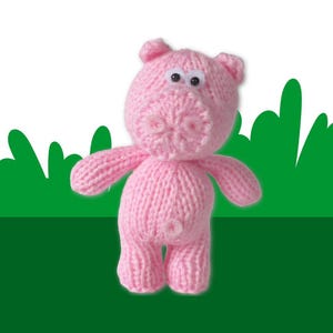 Pipsqueak the Pig toy knitting pattern