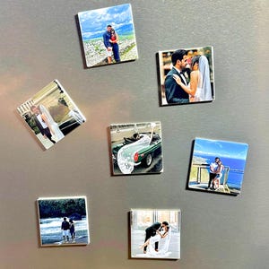 Set di 9 magneti da frigorifero con foto personalizzati – 5x5 cm