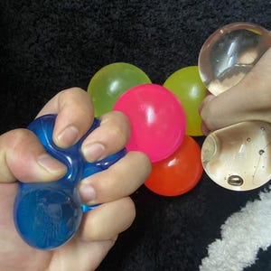 Maltose Zucker Stress Ball, Vakuum Stress Relief Bälle für Stressabbau, Weiche Zappelspielzeug, Anti-Stress-Gel-Kugeln, Sensorisches Spielzeug für Erwachsene