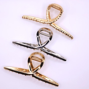 Large Metal Hair Claw Clip, Strong Hold Alloy Hair Clip, Minimalist Hair Accessory, Gift for Her, Durable Claw Clip for Women