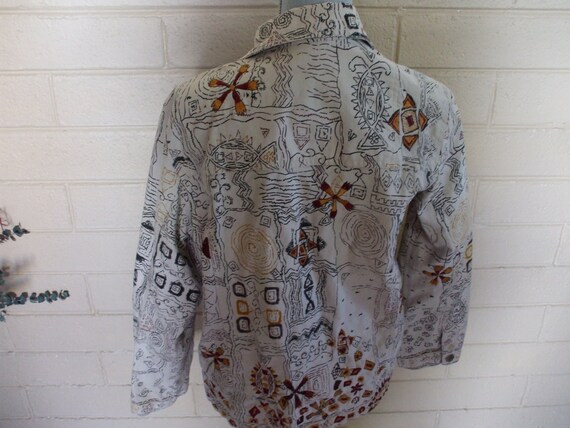 Chico's Southwesten Jacket or Shirt, , 100% cotto… - image 3