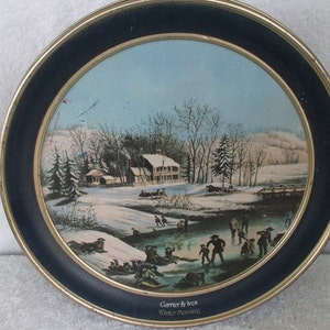 Winter in the Woods Tin Container, Round Small, Canister , Vintage, Gifting image 5