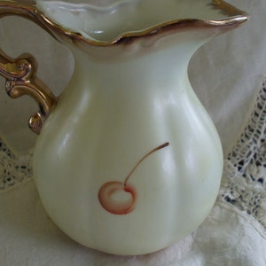 Rubens Pitcher/Basin Porcelain Hand Painted Fruit, Gold Trim Vintage Gifts Collectibles image 4