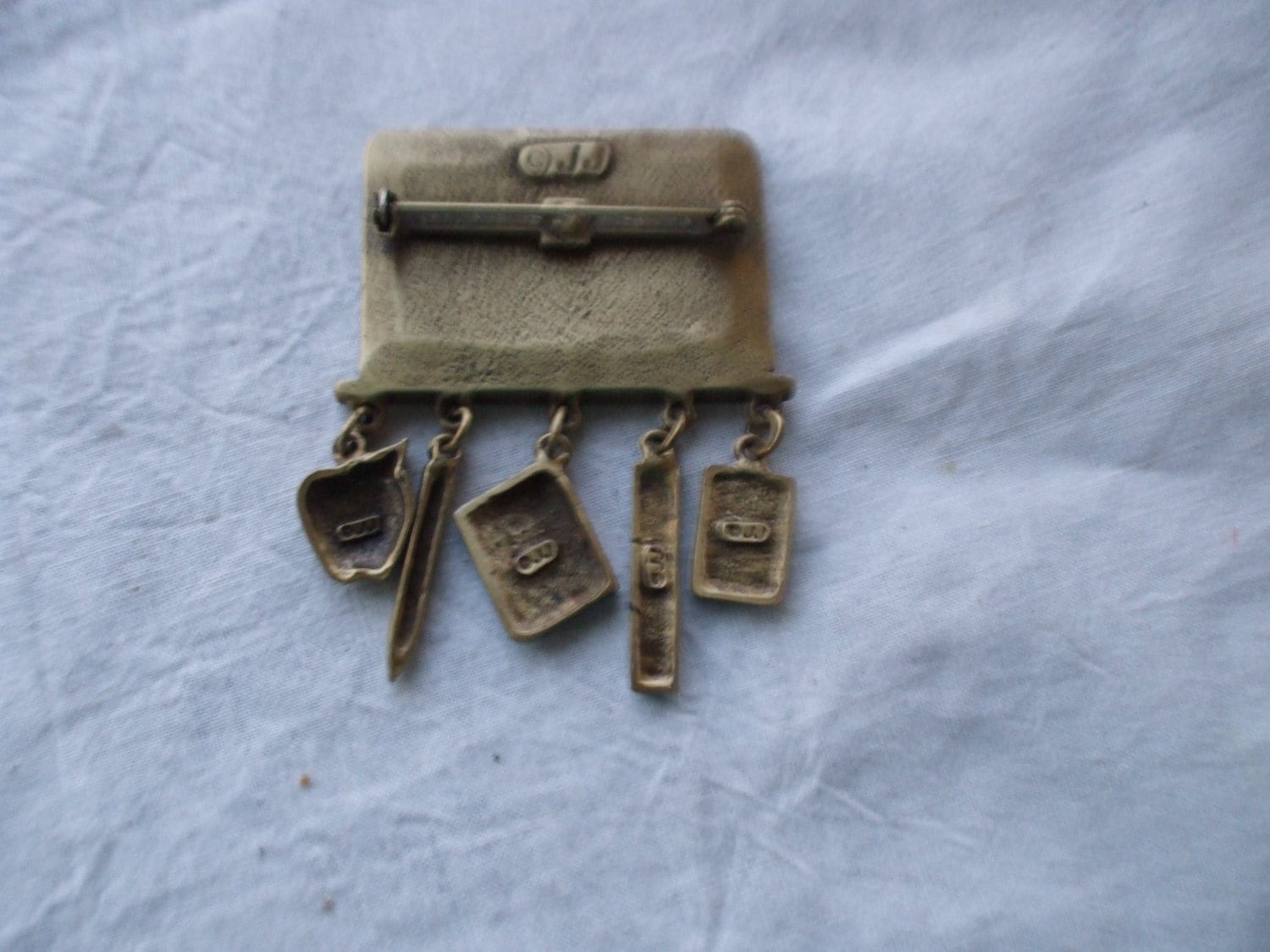 School Brooch, Math Teacher, Chalkboard Brooch With 5 Math Charms ...