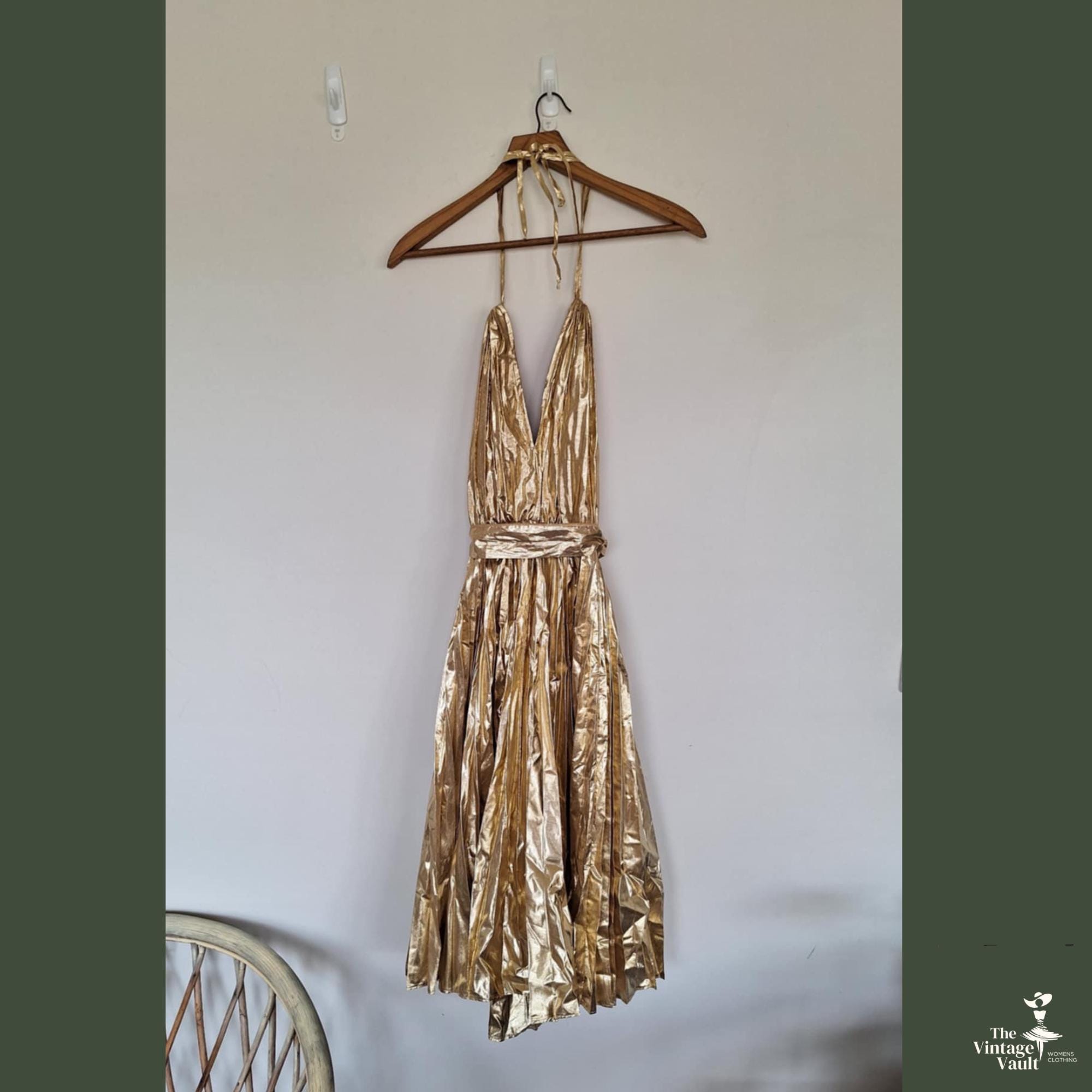 gold glomesh dress Gilded Glamour Gown– Teuta Matoshi main image 0