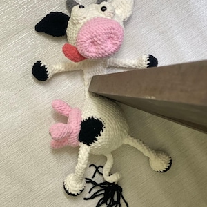 Cow Door Stopper, PDF Cow Door Stop Crochet Cow Door Stopper, Amigurumi Crochet Cow, Easy Crochet Pattern